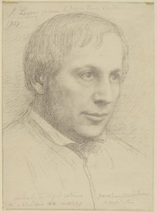 Portrait Head of Alfred Stevens by Alphonse Legros