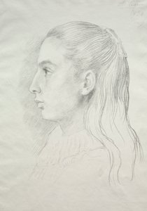 Portrait of Miss Nora E. Legros by Alphonse Legros