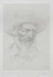 Portrait of Alfred Lord Tennyson by Alphonse Legros