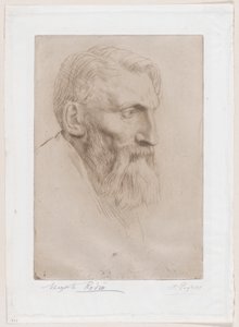 Portrait of Auguste Rodin by Alphonse Legros