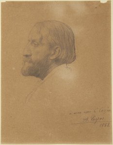 Portrait of Jean-Charles Cazin (?) by Alphonse Legros