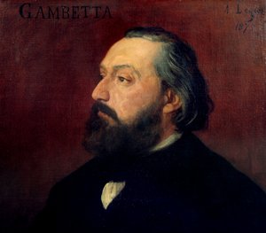 Portrait of Leon Gambetta by Alphonse Legros