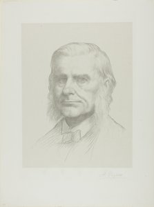 Portrait of Professor Huxley by Alphonse Legros