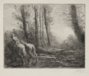 Returning from Tilling the Land by Alphonse Legros