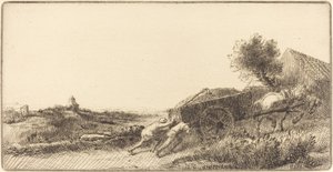Returning with the Hay by Alphonse Legros