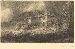 Ruins of a Chateau by Alphonse Legros