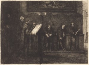 Spanish Singers by Alphonse Legros