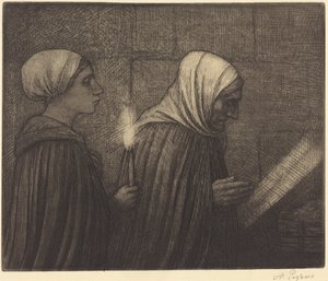 The Manger by Alphonse Legros