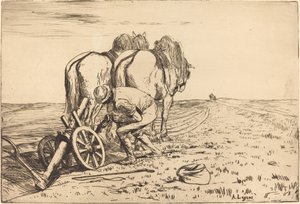 The Plow by Alphonse Legros