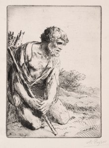 The Prodigal Son, 3rd Plate by Alphonse Legros