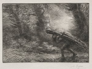 The Return to the Cottage by Alphonse Legros