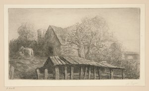 An Old Inn by Alphonse Legros