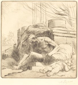Victim of a Fire by Alphonse Legros