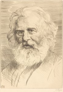 W.H. Longfellow, 1st Plate by Alphonse Legros