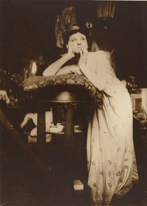 Female Model Wearing a Tiara, Paris