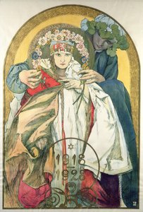 10th Anniversary of the Independence of the Republic of Czechoslovakia by Alphonse Marie Mucha
