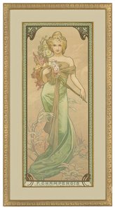 Four Seasons: Spring by Alphonse Mucha