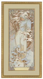 Four Seasons: Winter by Alphonse Mucha