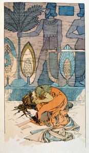 Illustration by Alphonse Mucha from "Rama" a poem in three acts by Paul Verola. ca.1898