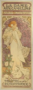 "La Dame aux Camélias", with Sarah Bernhardt by Alphonse Mucha