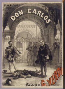 Poster for the Opera Don Carlos by Giuseppe Verdi
