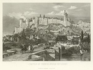 Castle of Chinon, Indre-et-Loire by Alphonse Marie de Neuville