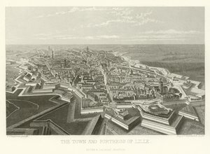 The town and fortress of Lille by Alphonse Marie de Neuville