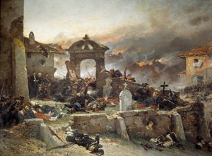 War of 1870: The cemetery of Saint Privas, August 18