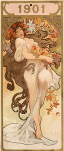 Calendar for the year 1901, c1900 by Alphonse Mucha