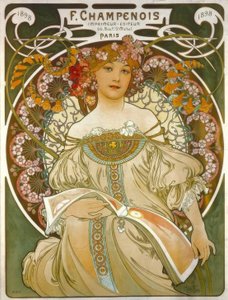 F. Champenois, Printer – Publisher by Alphonse Mucha