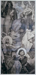 Window of St. Vitus in Prague by Alphonse Mucha