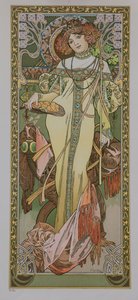 The Four Seasons: Autumn by Alphonse Mucha