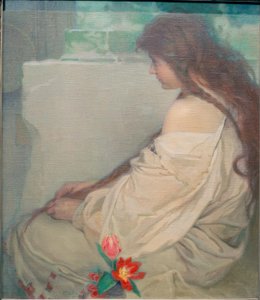 Girl with Tulips