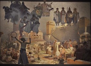 The Introduction of the Slavonic Liturgy from The Slav Epic by Alphonse Mucha