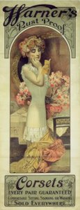 Warner Rust Proof Corsets by Alphonse Mucha