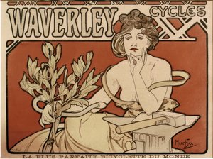 Waverley Cycles by Alphonse Mucha