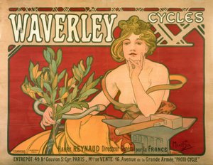 Waverley Cycles by Alphonse Mucha