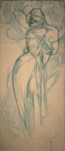 Winter by Alphonse Mucha
