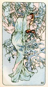 Winter, 1900 by Alphonse Mucha