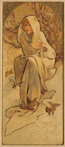 Winter from the Series Les Saisons, c. 1900 by Alphonse Mucha