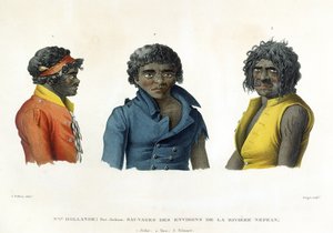 Port Jackson, New Holland: Natives from the River Nepean Region, from 