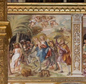 Presbytery, Seventh North Span, Flight to Egypt, Altobello Melon by Altobello Melone