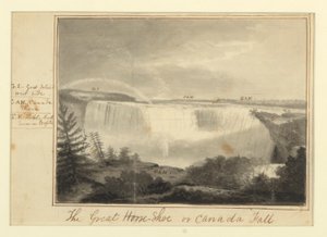 The Great Horse-Shoe or Canada Fall by Alvan Fisher
