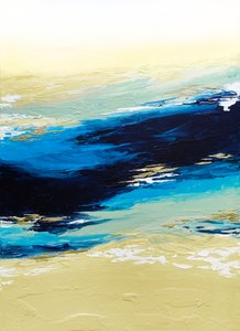 Blue Gold Seascape