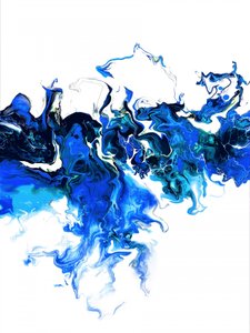 Fluid Blue Currents by Alyson Storms