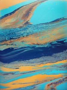 Fluid Gold and Blue