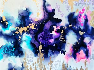 Golden Cosmic Fluidity by Alyson Storms