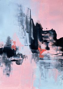 Modern Abstract Pink Blue