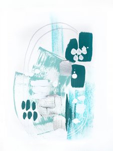 Modern Teal Abstraction