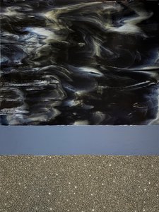 Swirling Midnight Sparkle by Alyson Storms